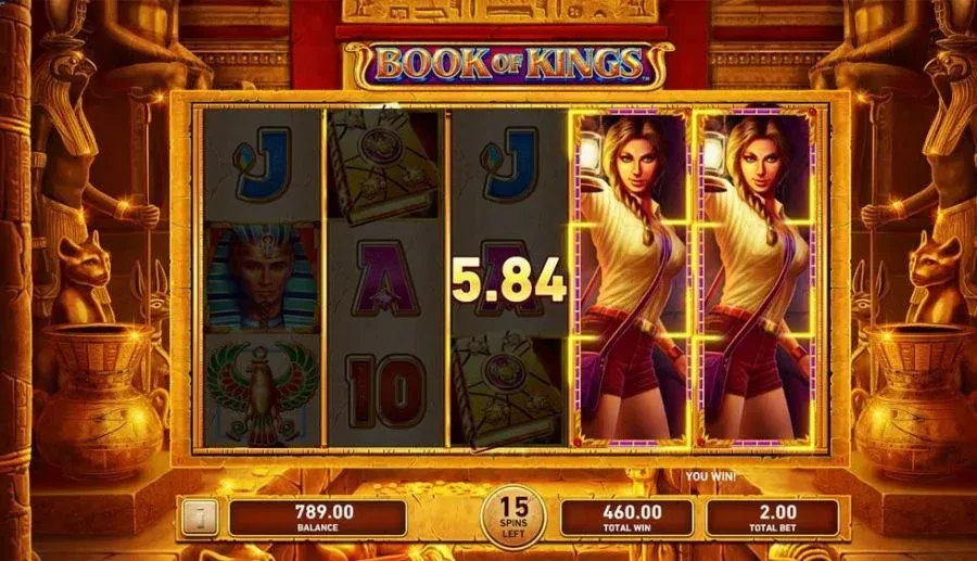 Book of Kings Playtech &mdash; book-of con expanding symbol e RTP 95,03% su Spinight